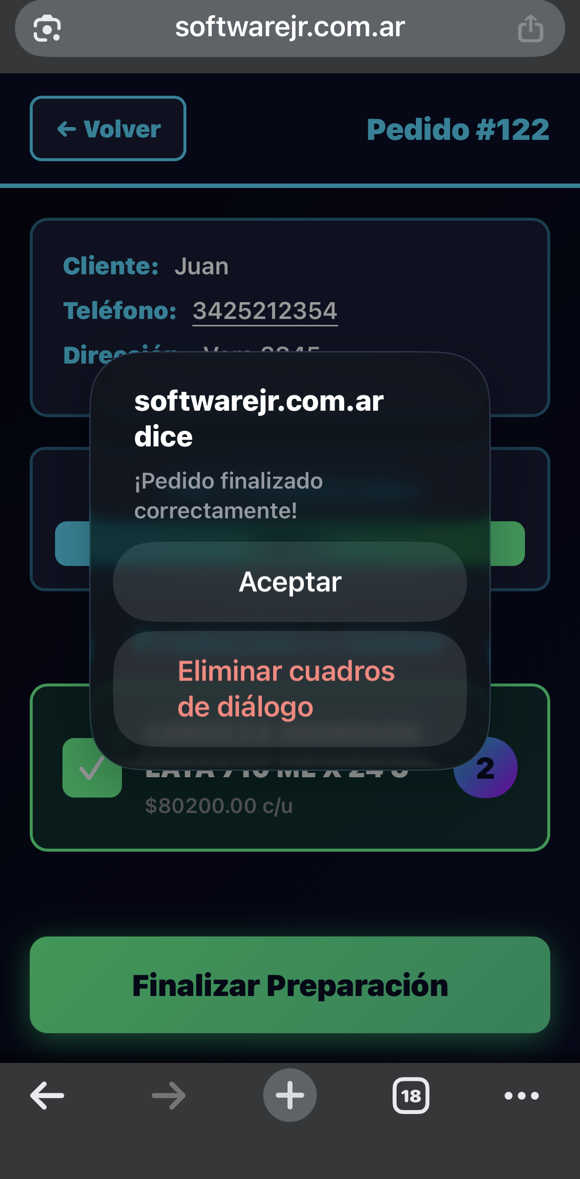 Escaneo de productos