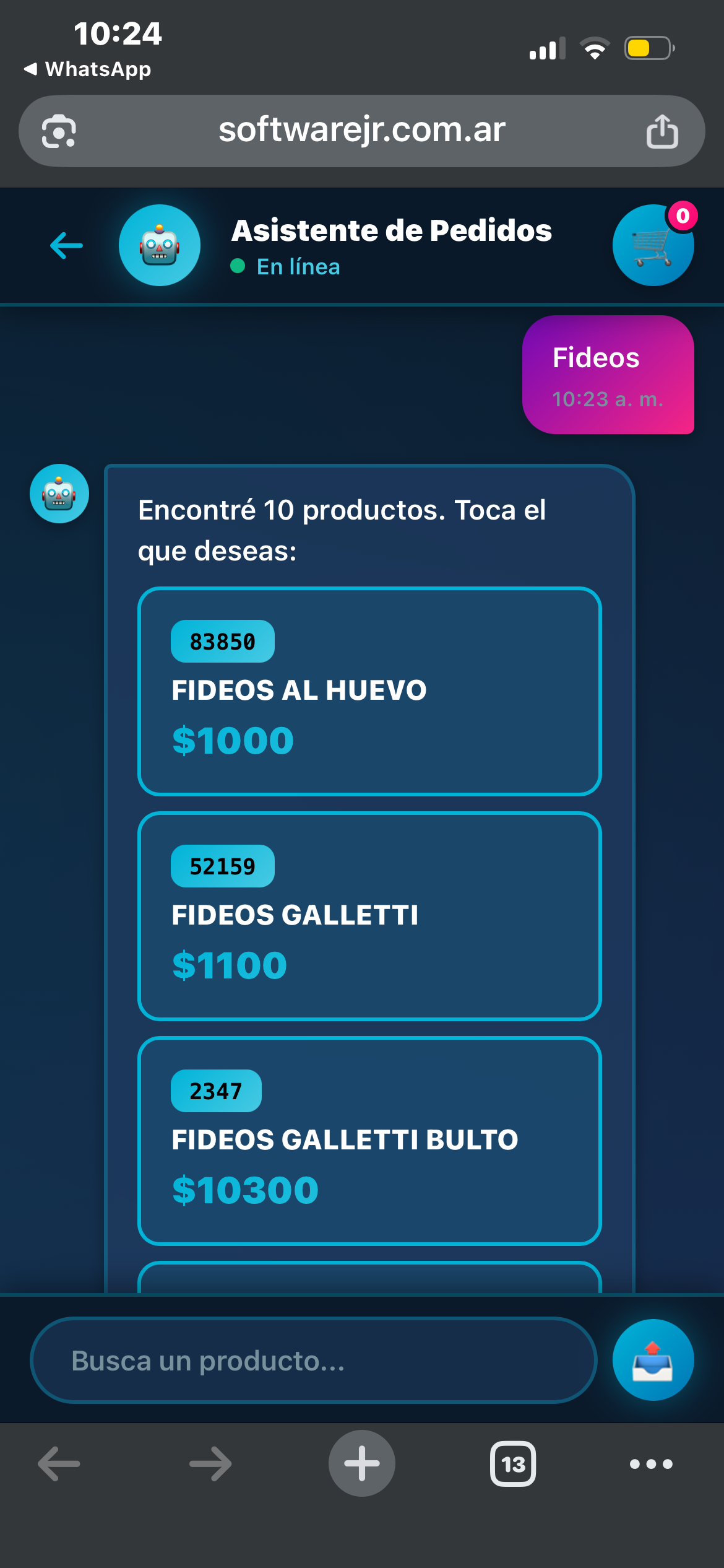 Registro de entregas