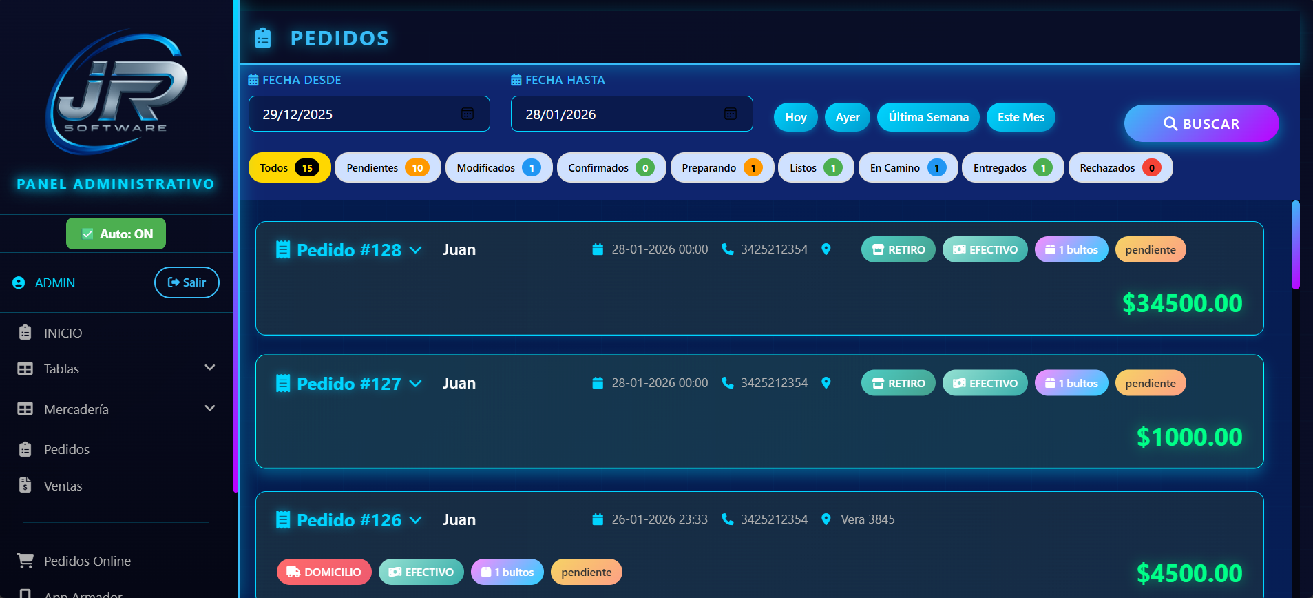 Integración sistema